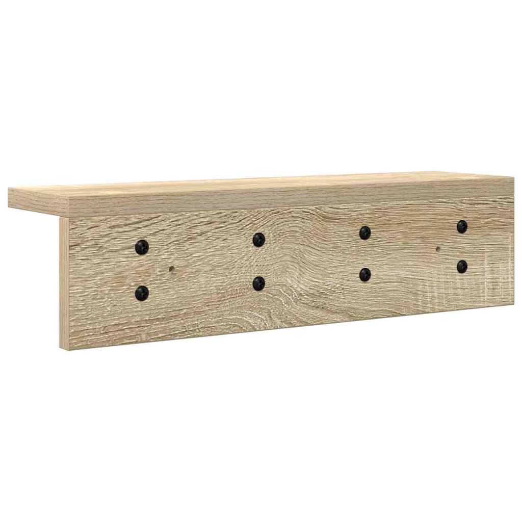 Vješalica za kapute na zidu Sonoma hrast 40 x 10,5 x 10,5 cm