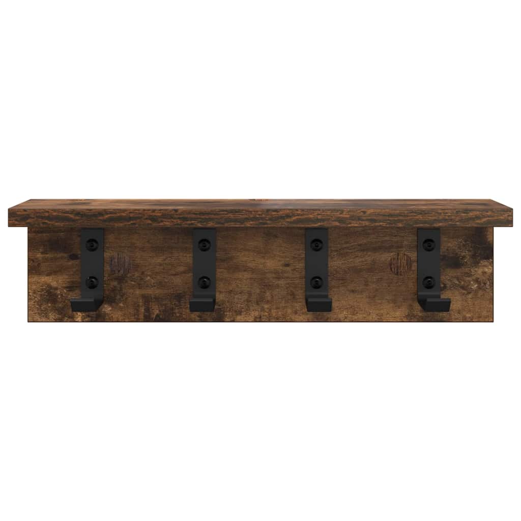 Vješalica za kapute na zidu Dimljeni hrast 40 x 10,5 x 10,5 cm