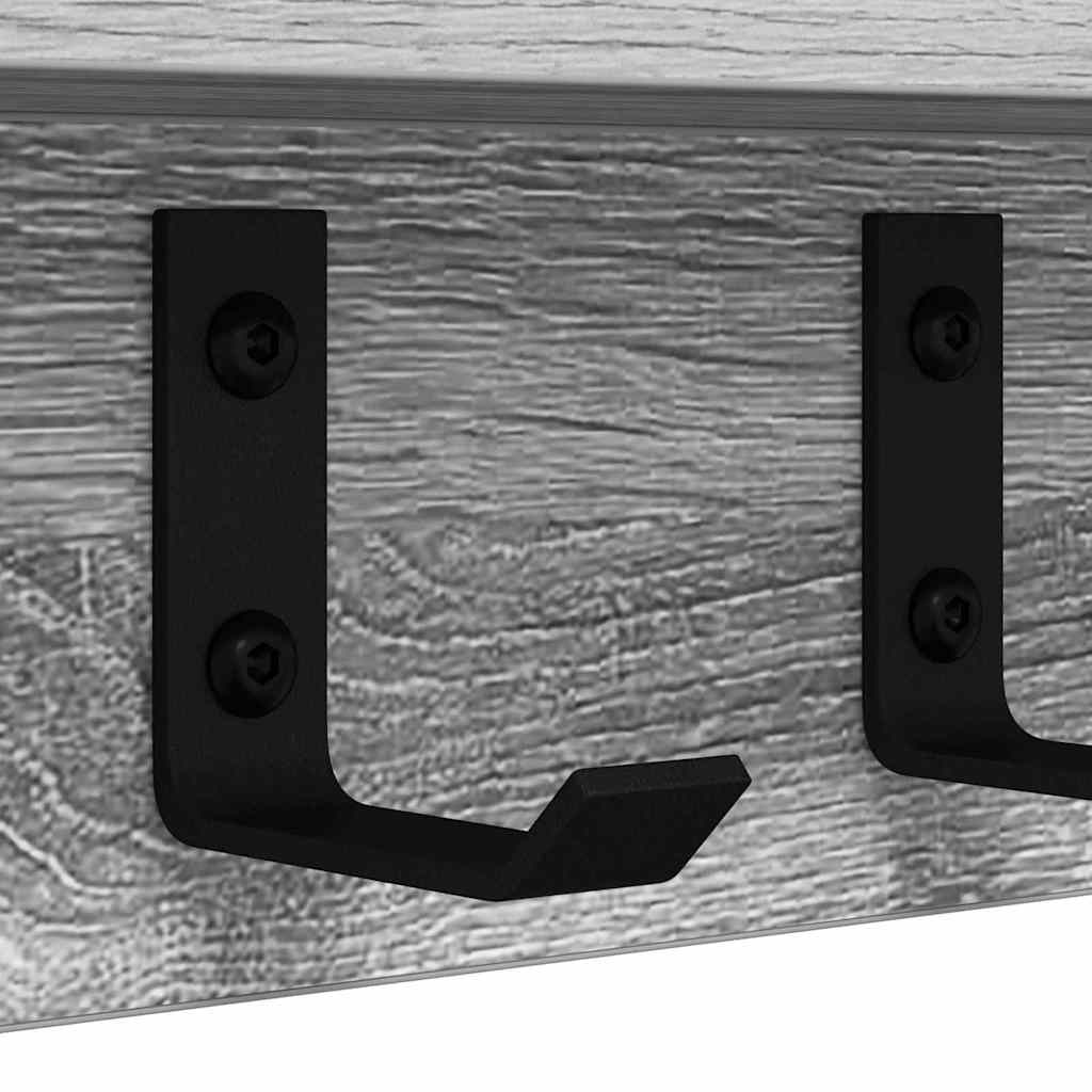 Vješalica za kapute na zidu Siva Sonoma 40 x 10,5 x 10,5 cm