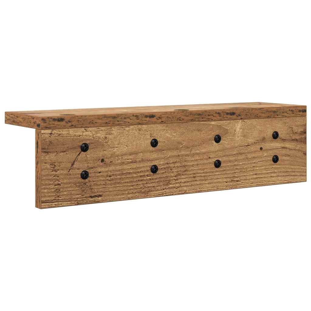 Vješalica za kapute na zidu Staro drvo 40 x 10,5 x 10,5 cm