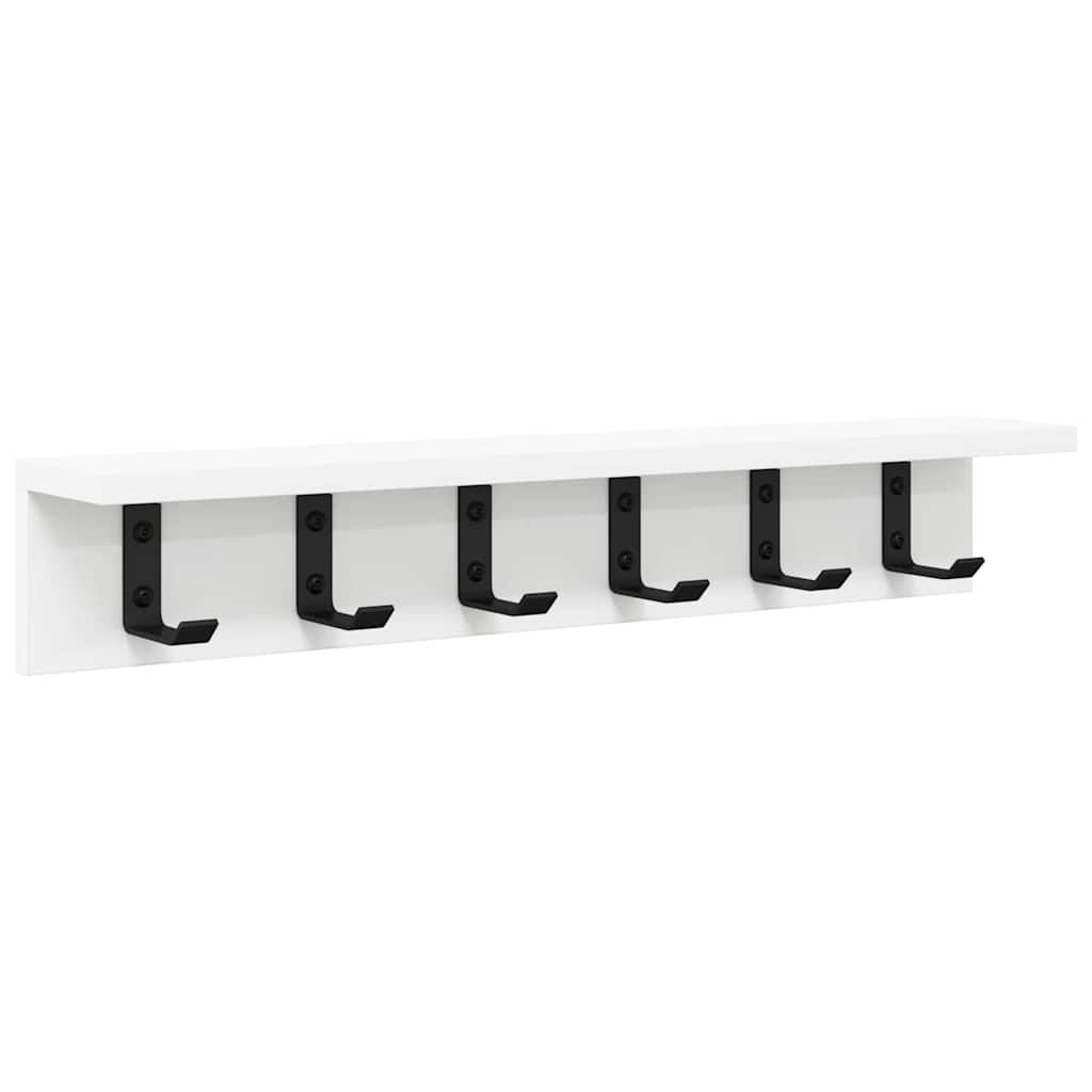 Vješalica za kapute na zidu Zidne Bijelo 60 x 10,5 x 10,5 cm