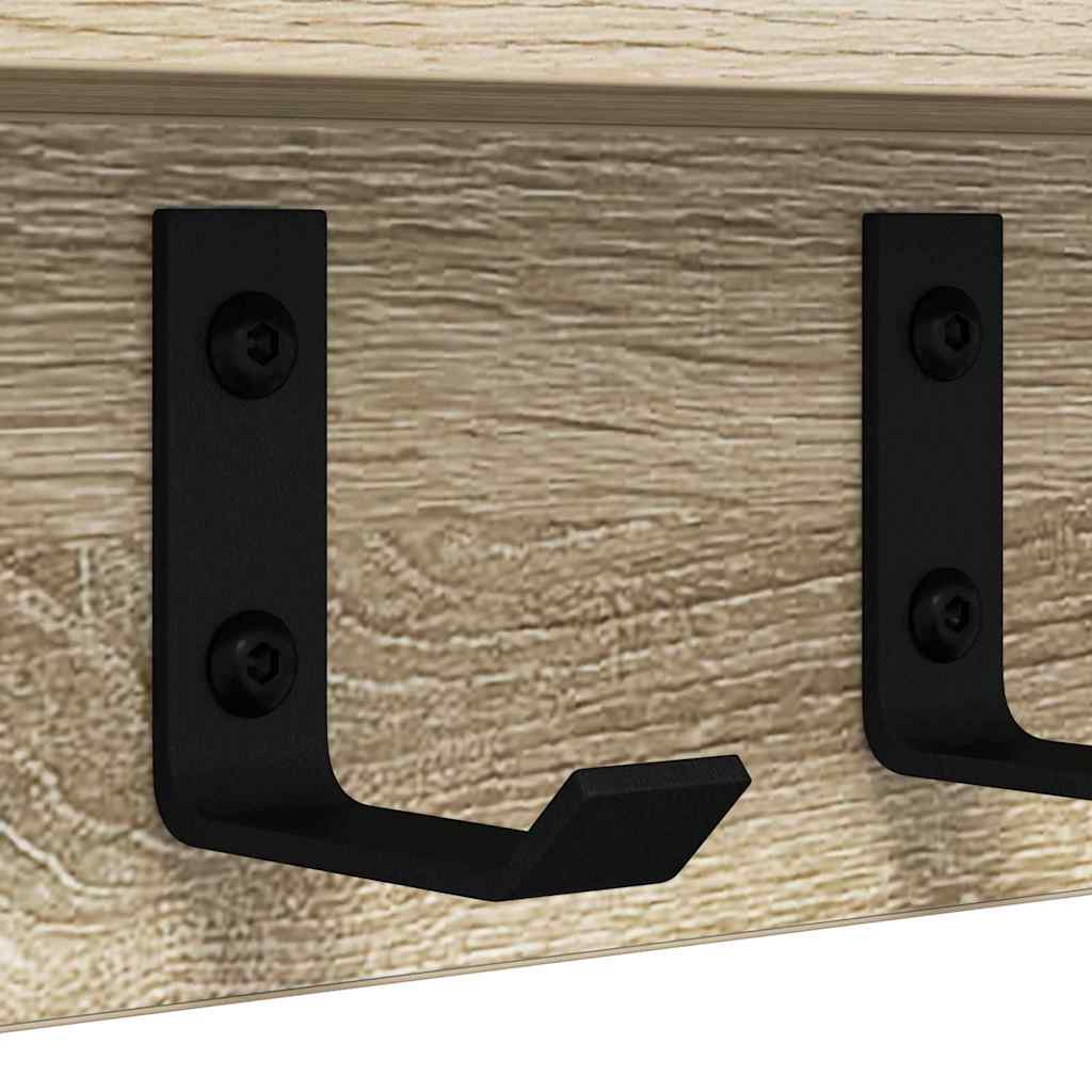 Vješalica za kapute na zidu Sonoma hrast 60 x 10,5 x 10,5 cm
