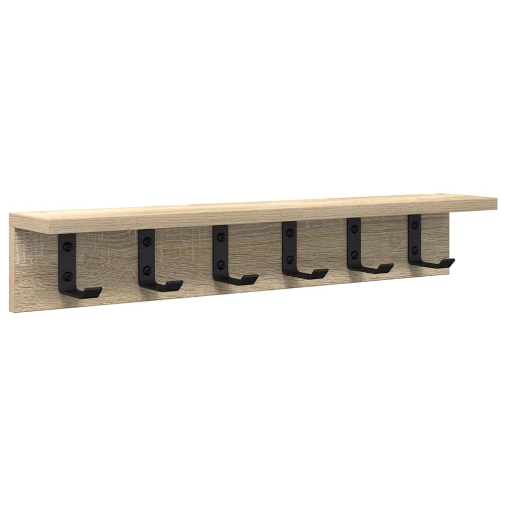 Vješalica za kapute na zidu Sonoma hrast 60 x 10,5 x 10,5 cm