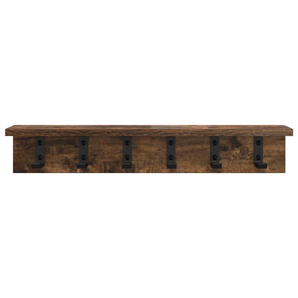 Vješalica za kapute na zidu Dimljeni hrast 60 x 10,5 x 10,5 cm