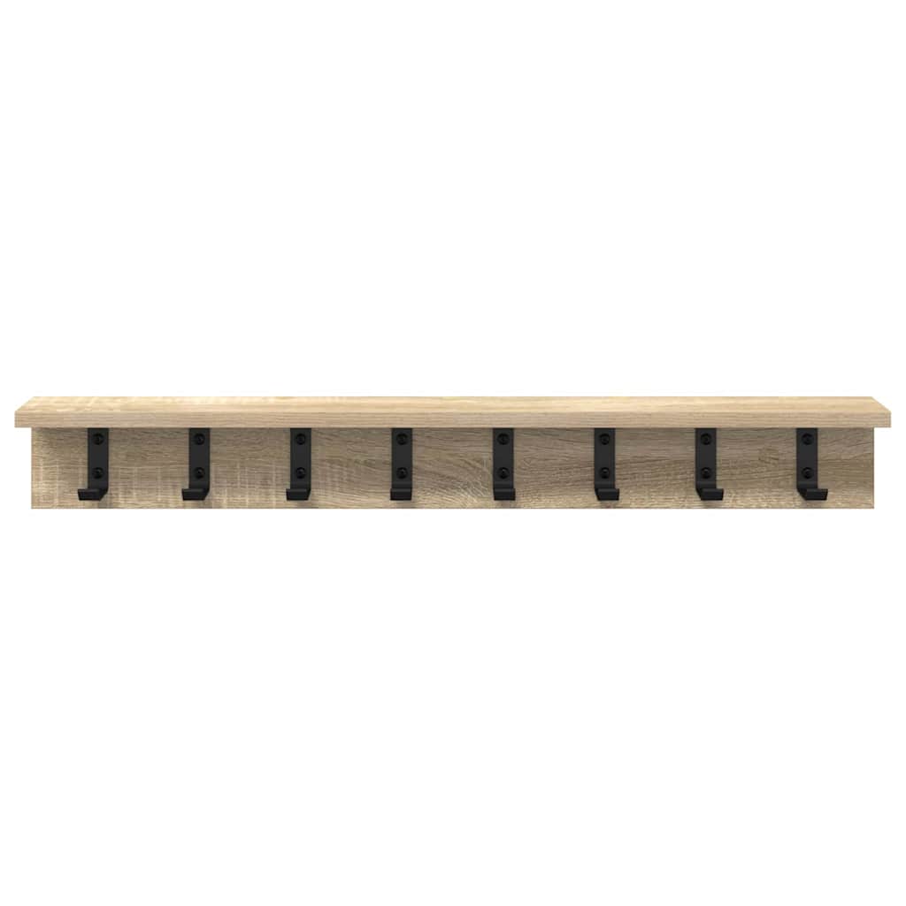 Vješalica za kapute na zidu Sonoma hrast 80 x 10,5 x 10,5 cm