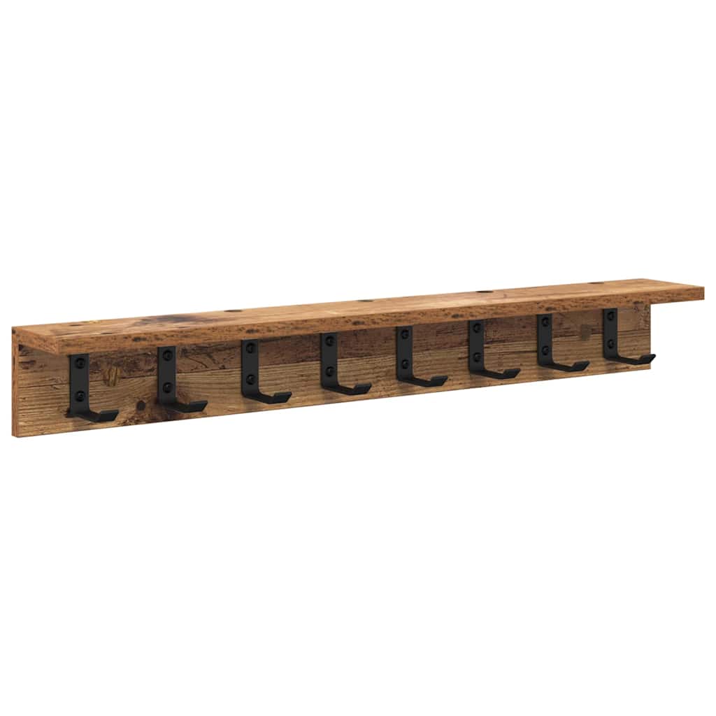 Vješalica za kapute na zidu Staro drvo 80 x 10,5 x 10,5 cm