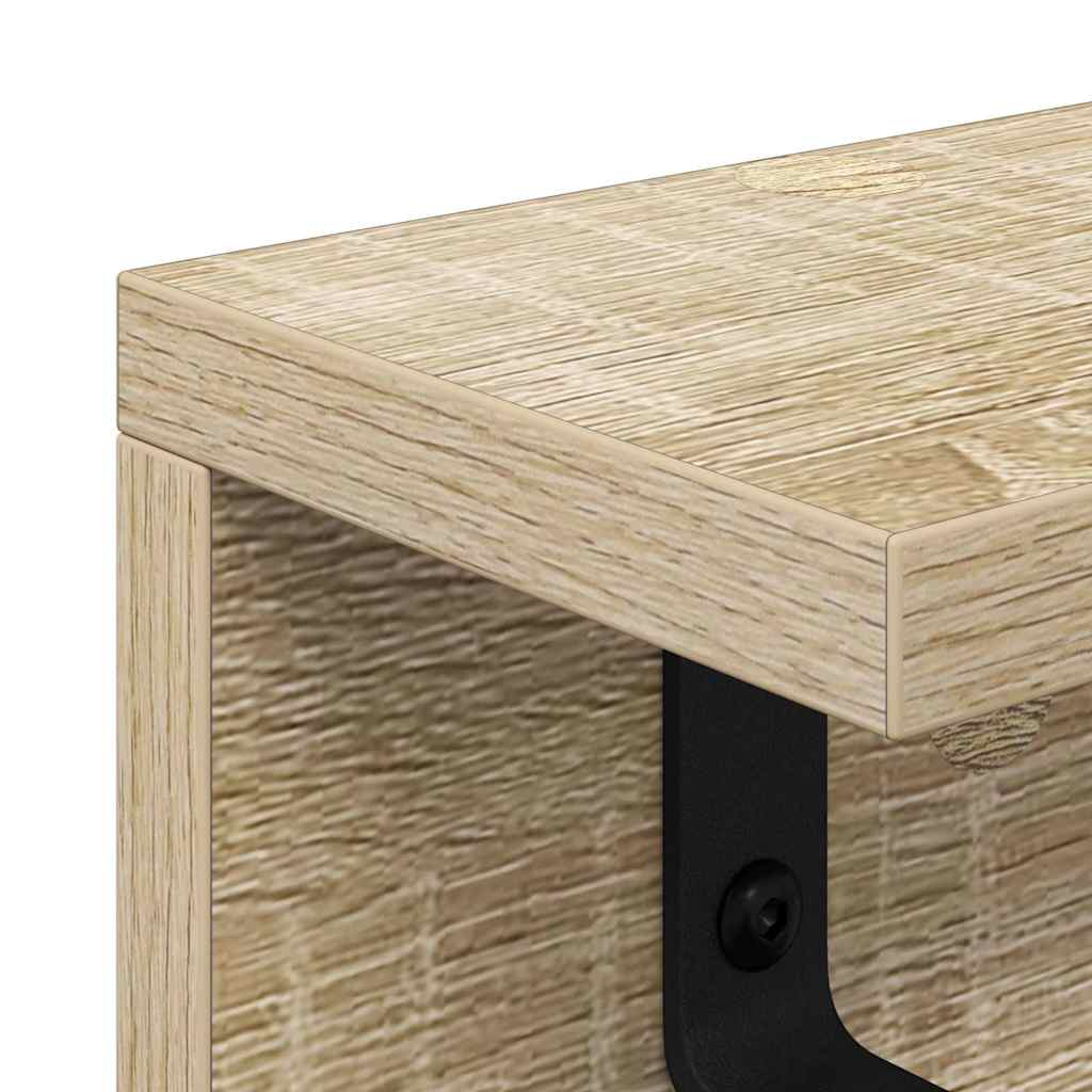 Vješalica za kapute na zidu Sonoma hrast 100 x 10,5 x 10,5 cm