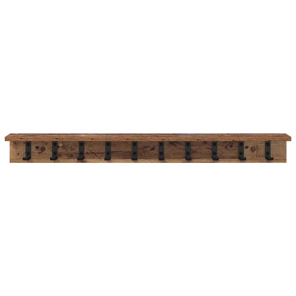 Vješalica za kapute na zidu Staro drvo 100 x 10,5 x 10,5 cm