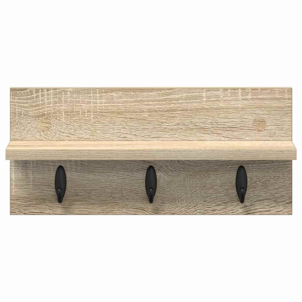 Vješalica za kapute na zidu Sonoma hrast 40 x 10,5 x 18 cm