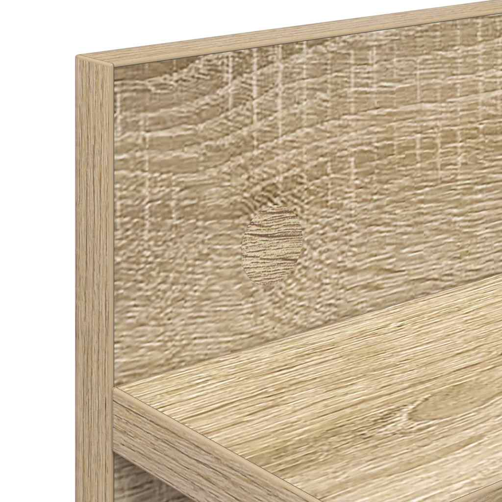 Vješalica za kapute na zidu Sonoma hrast 60 x 10,5 x 18 cm