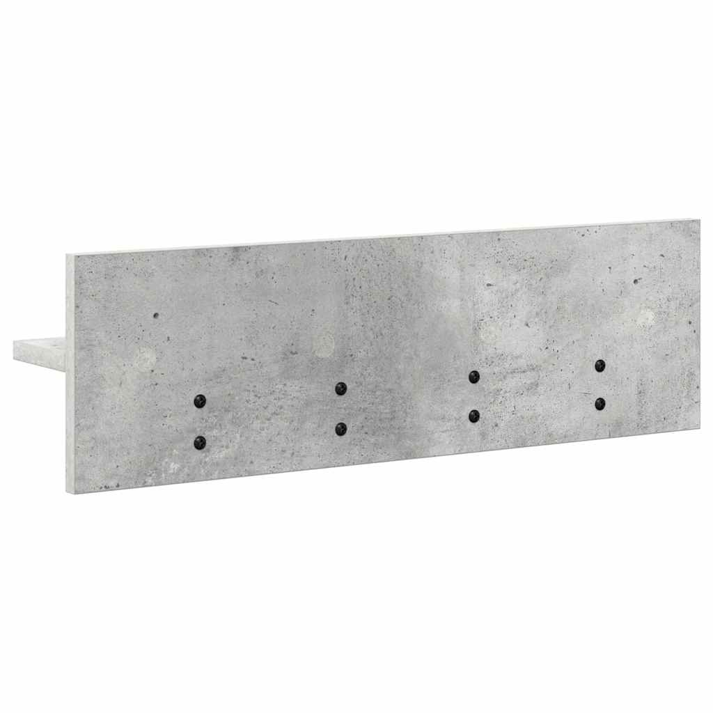 Vješalica za kapute na zidu Betonski sivi 60 x 10,5 x 18 cm