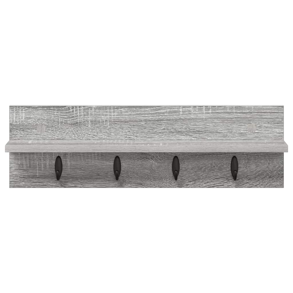 Vješalica za kapute na zidu Zidne Siva Sonoma 60 x 10,5 x 18 cm