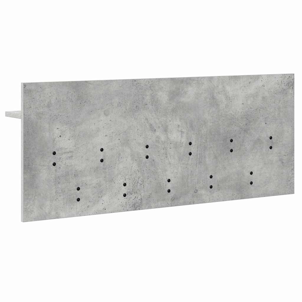 Vješalica za kapute na zidu Betonski sivi 100 x 40 x 12 cm
