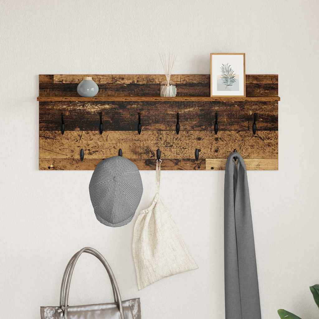 Vješalica za kapute na zidu Zidne Staro drvo 100 x 40 x 12 cm