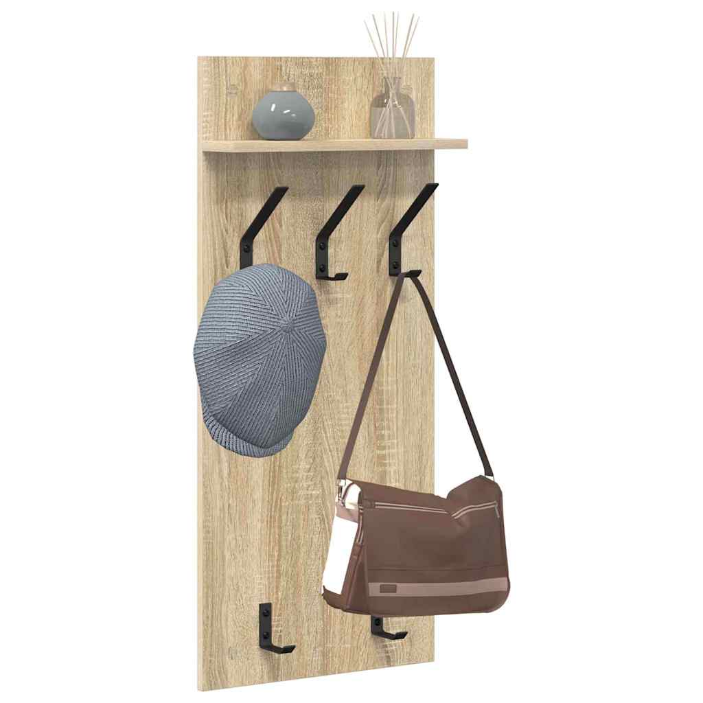 Vješalica za kapute na zidu Zidne Sonoma hrast 40 x 10 x 90 cm