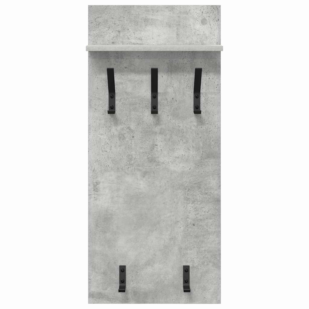 Vješalica za kapute na zidu Zidne Betonski sivi 40 x 10 x 90 cm
