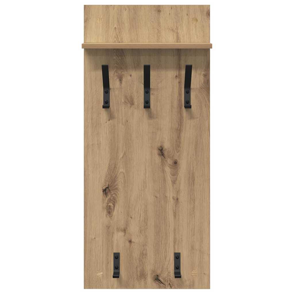 Vješalica za kapute na zidu Umjetnički hrast 40 x 10 x 90 cm