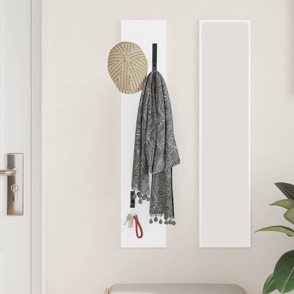 Vješalica za kapute na zidu Zidne Bijelo 20 x 1,5 x 100 cm