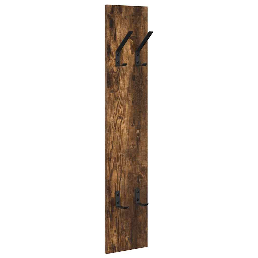 Vješalica za kapute na zidu Dimljeni hrast 20 x 1,5 x 100 cm