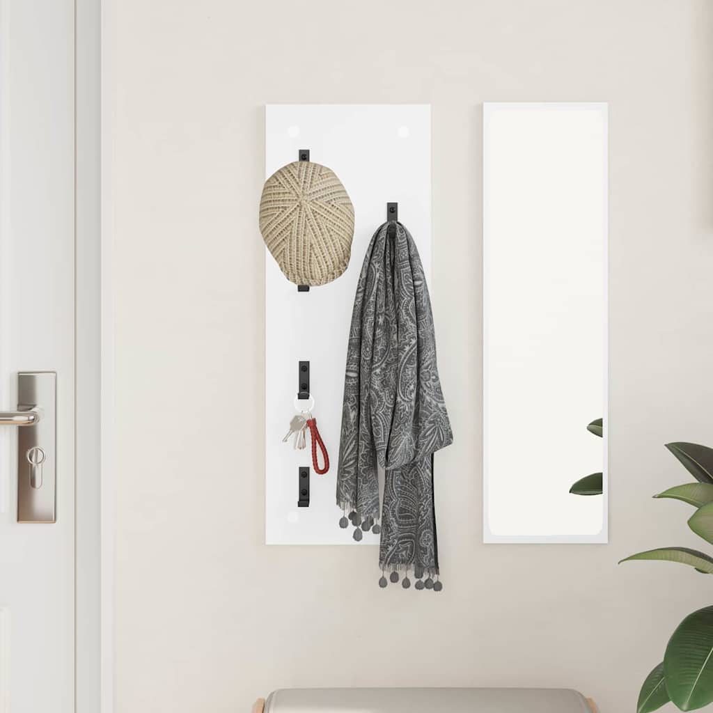 Vješalica za kapute na zidu Zidne Bijelo 30 x 1,5 x 80 cm