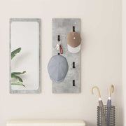 Vješalica za kapute na zidu Betonski sivi 30 x 1,5 x 80 cm