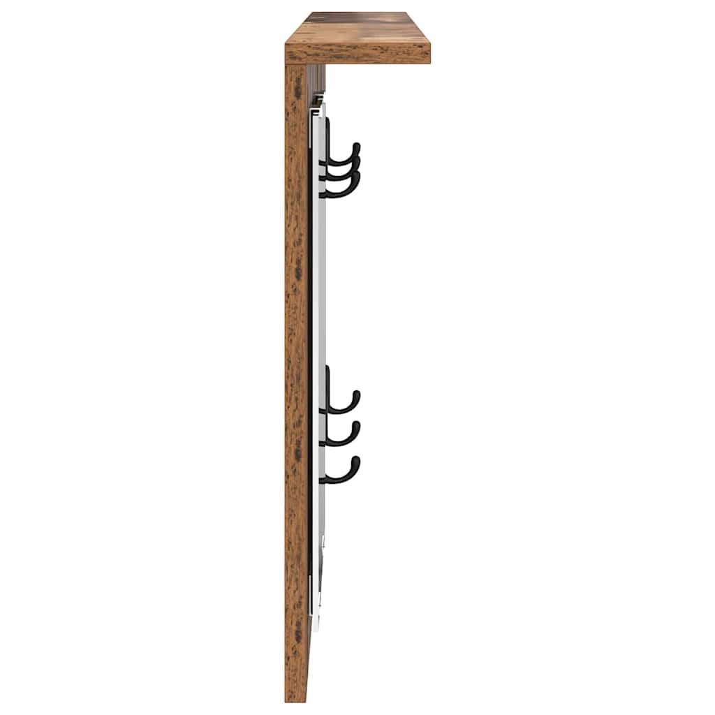 Vješalica za kapute na zidu Zidne Staro drvo 85 x 10 x 45 cm