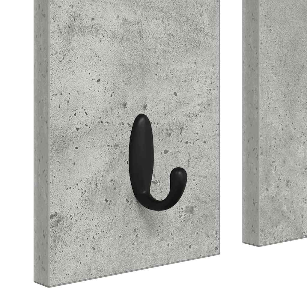 Vješalica za kapute na zidu Zidne Beton siva 84 x 10 x 80 cm