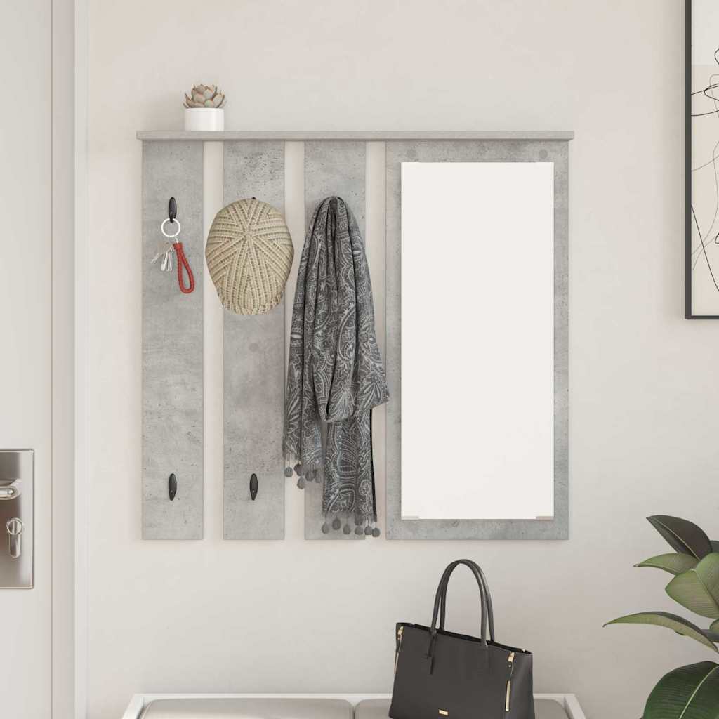 Vješalica za kapute na zidu Zidne Beton siva 84 x 10 x 80 cm