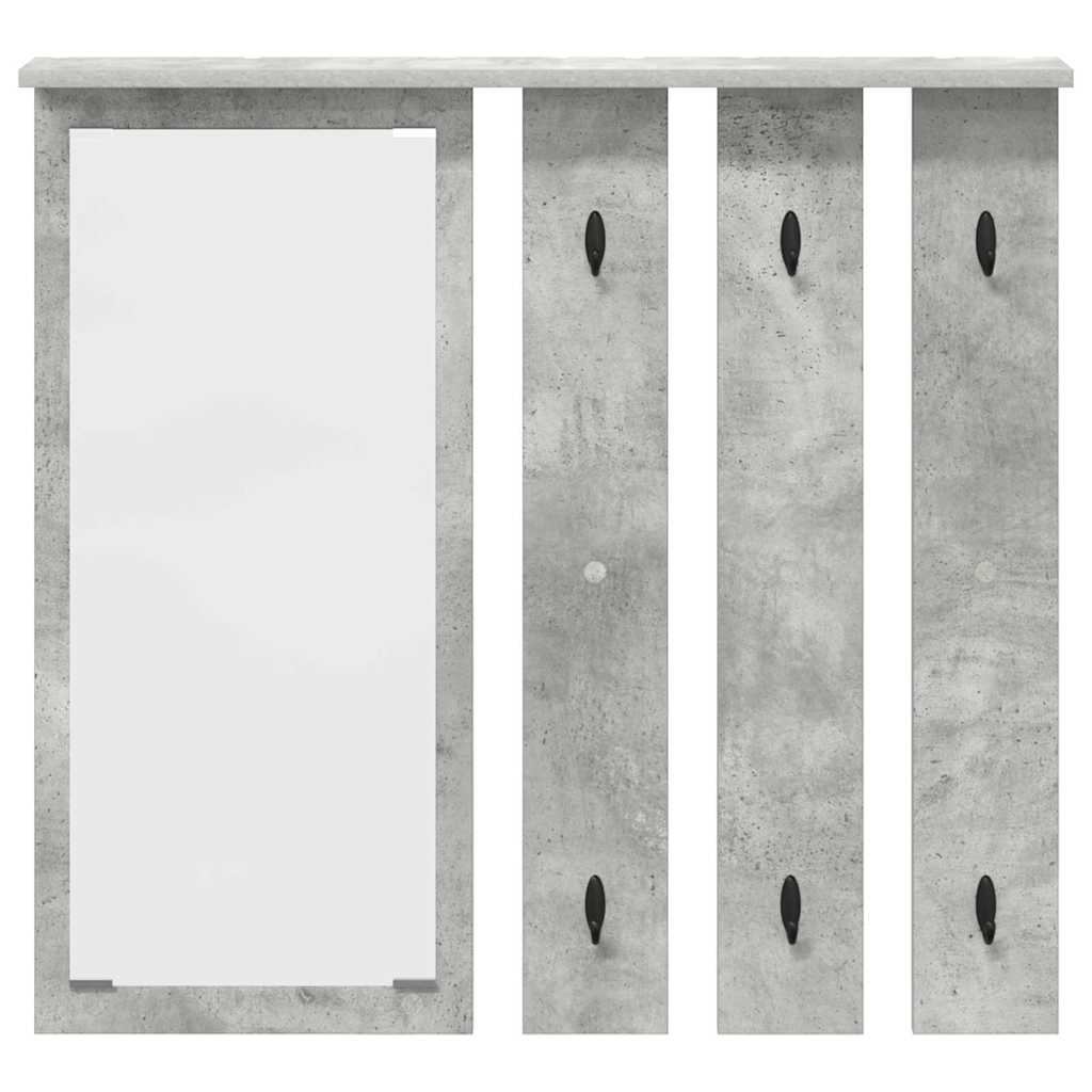 Vješalica za kapute na zidu Zidne Beton siva 84 x 10 x 80 cm