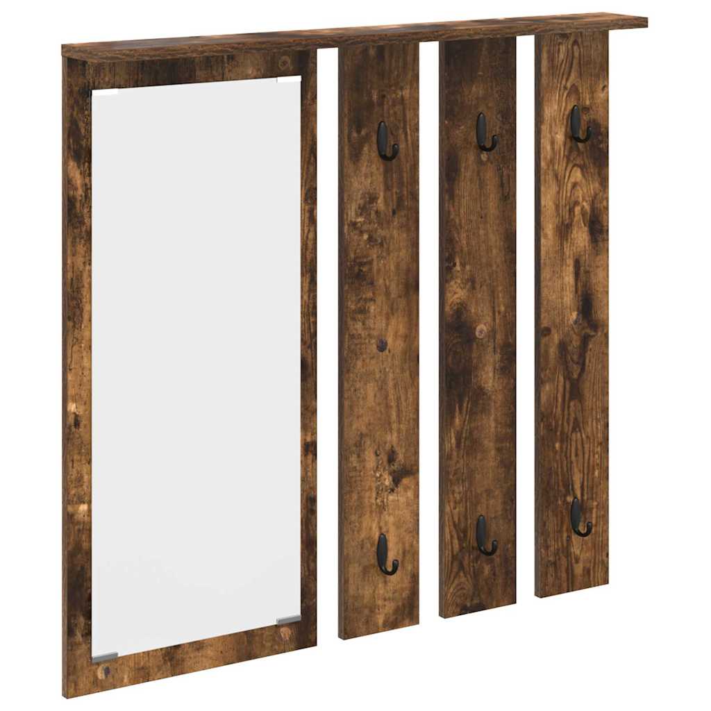 Vješalica za kapute na zidu Dimljeni hrast 84 x 10 x 80 cm