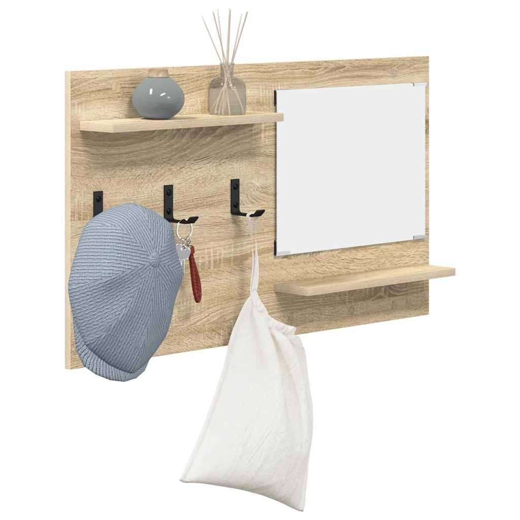 Vješalica za kapute na zidu Zidne Sonoma hrast 90 x 10 x 50 cm