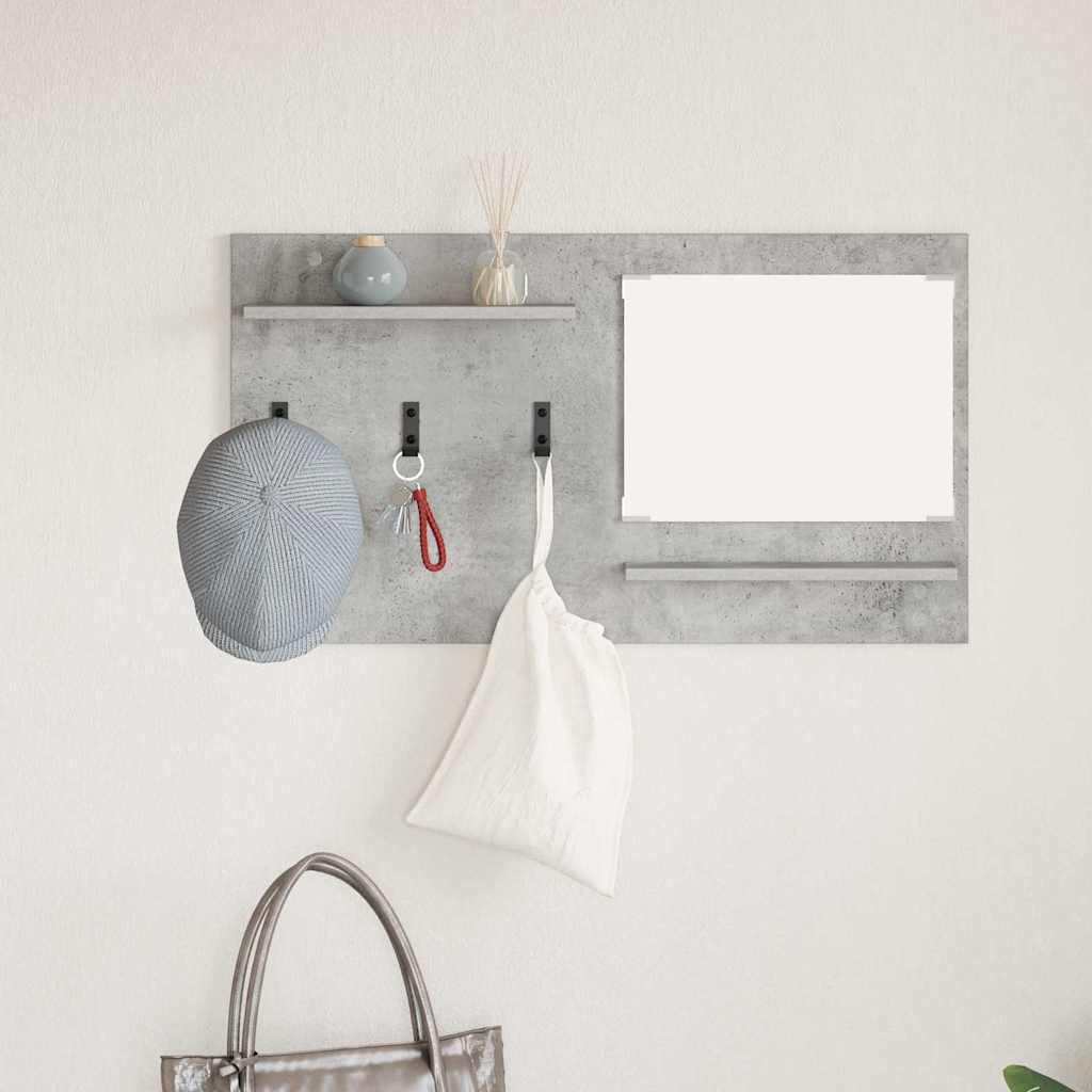 Vješalica za kapute na zidu Zidne Betonski sivi 90 x 10 x 50 cm