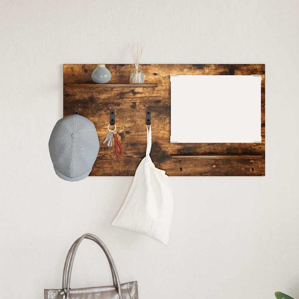 Vješalica za kapute na zidu Dimljeni hrast 90 x 10 x 50 cm