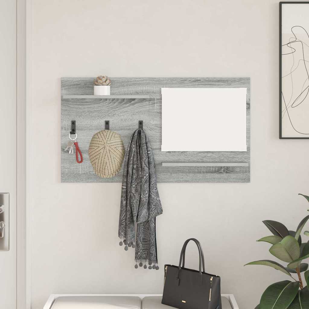Vješalica za kapute na zidu Zidne Siva Sonoma 90 x 10 x 50 cm
