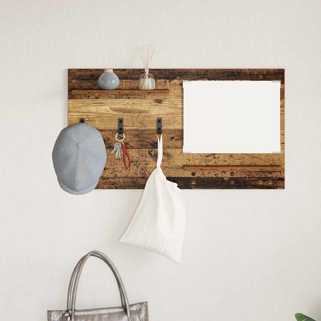 Vješalica za kapute na zidu Zidne Staro drvo 90 x 10 x 50 cm