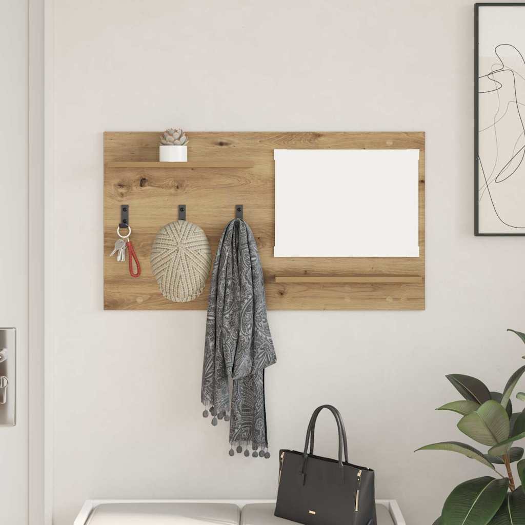 Vješalica za kapute na zidu Umjetnički hrast 90 x 10 x 50 cm