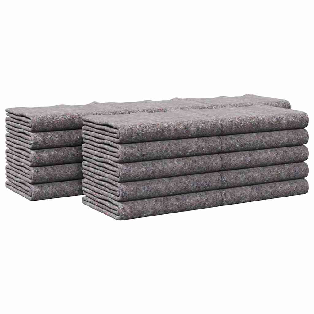 Pokrivači za selidbu 25 pcs Siva 150 x 200 cm tkanina