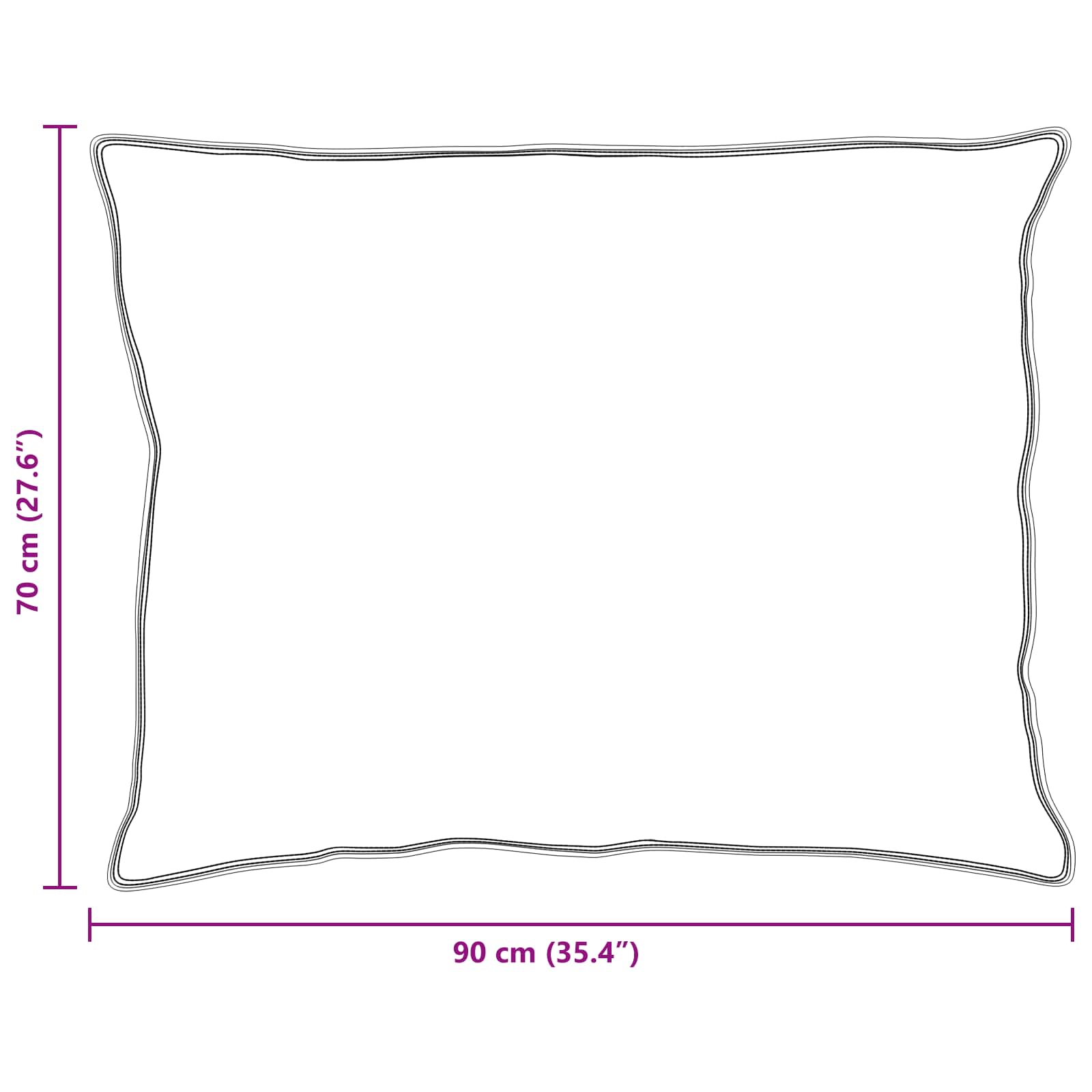 Zimska pokrivača s jastukom 3 pcs Bijelo Perje