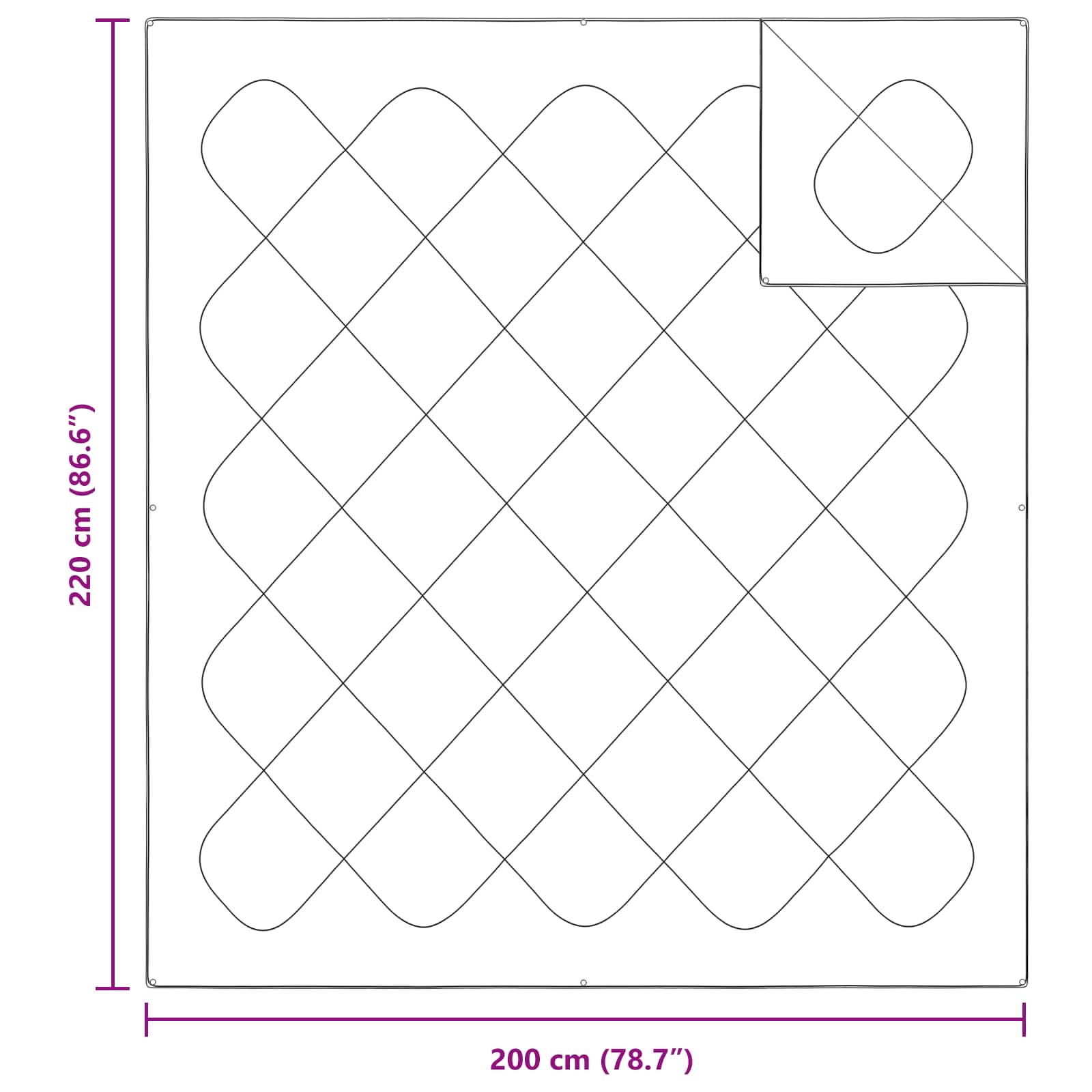 Duvet s jastucima s jastukom 3 pcs Bijelo Mikrovlakna