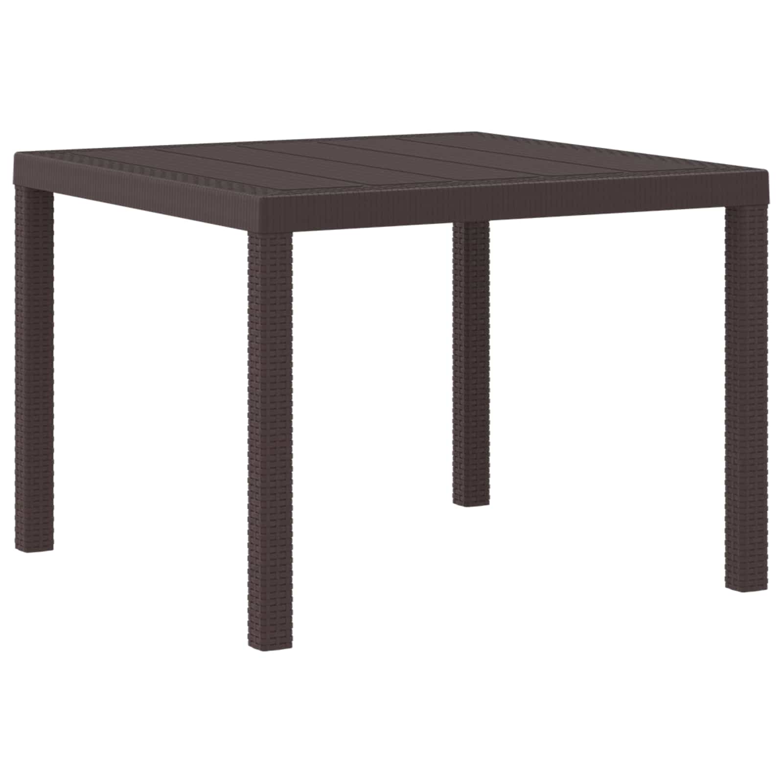 Stol za vrt Smeđa 100 x 100 x 73 cm poliratan
