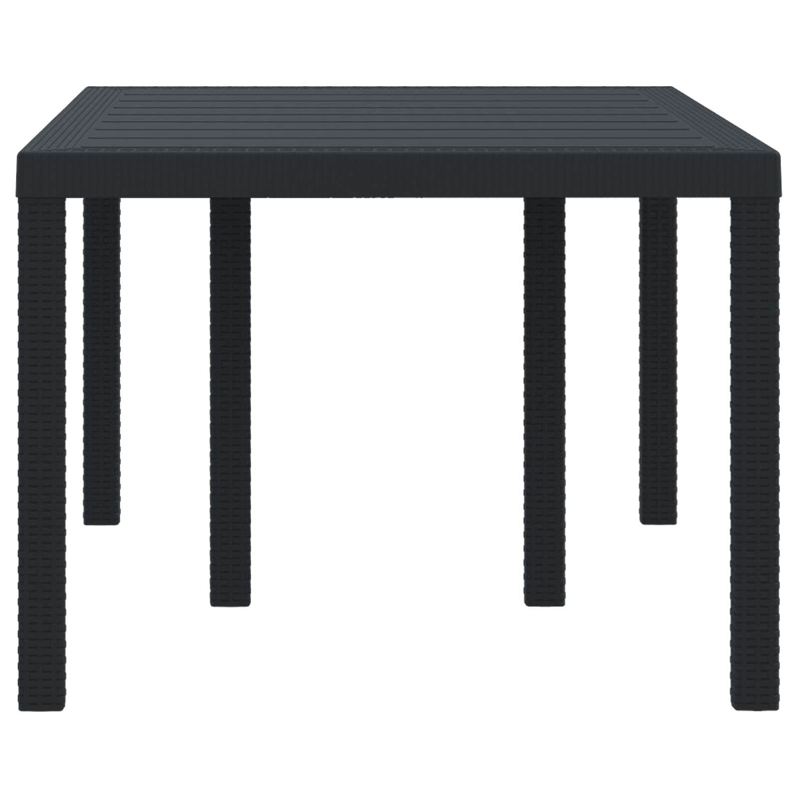 Stol za vrt Antracit 150 x 100 x 73 cm poliratan