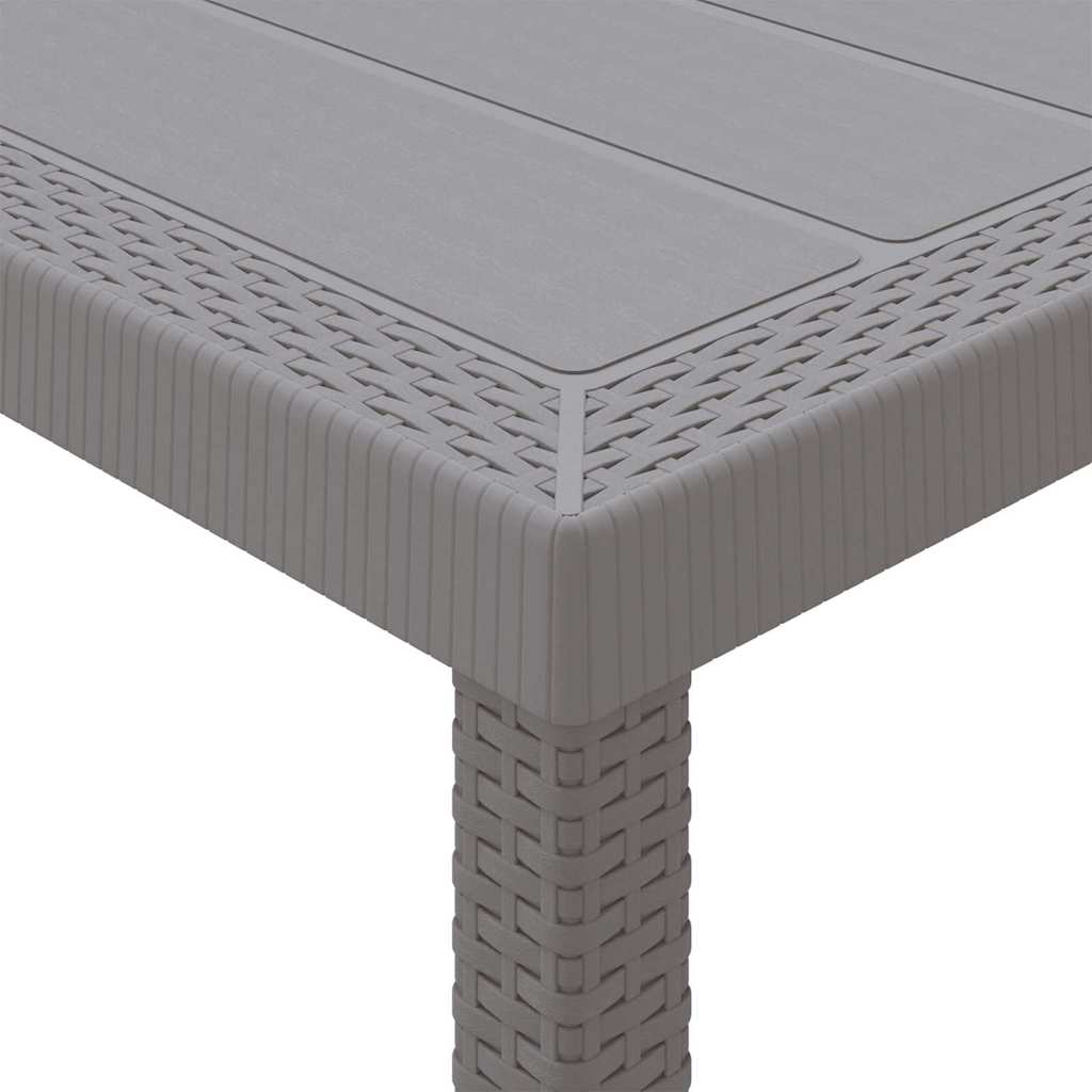 Stol za vrt Svjetlosiva 150 x 100 x 73 cm poliratan