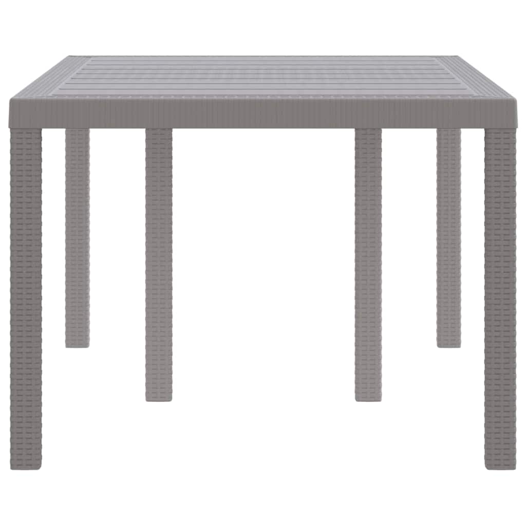 Stol za vrt Svjetlosiva 150 x 100 x 73 cm poliratan