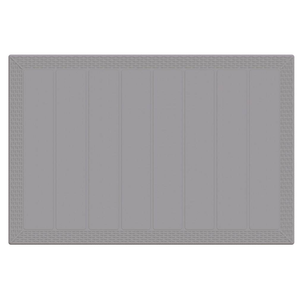 Stol za vrt Svjetlosiva 150 x 100 x 73 cm poliratan