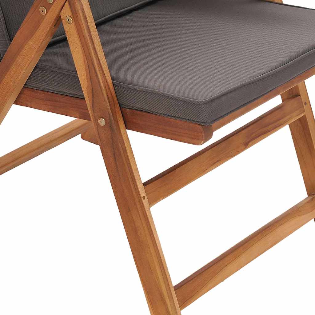 Vrtna stolica 8 pcs Smeđa i siva 57 x 71,5 x 104 cm