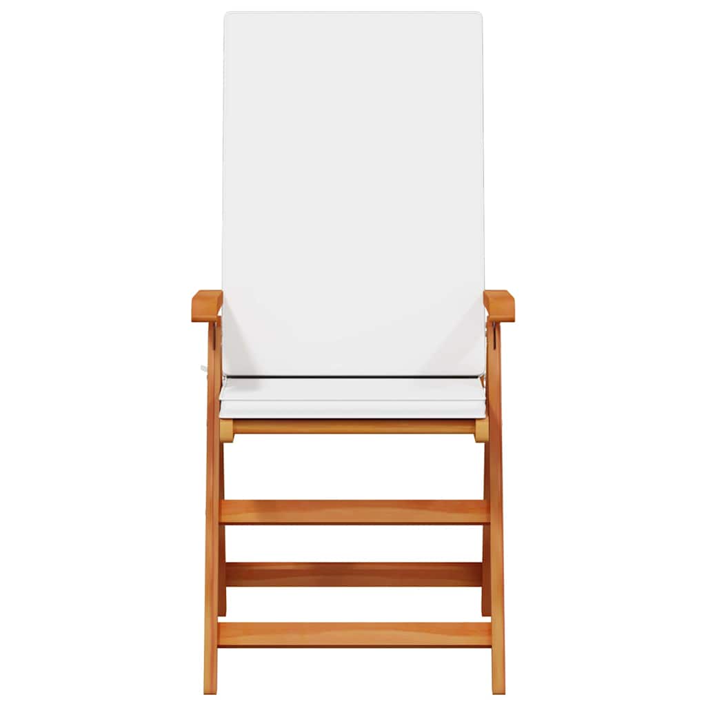Vrtna stolica 4 pcs Smeđa i bijela 57 x 71,5 x 104 cm