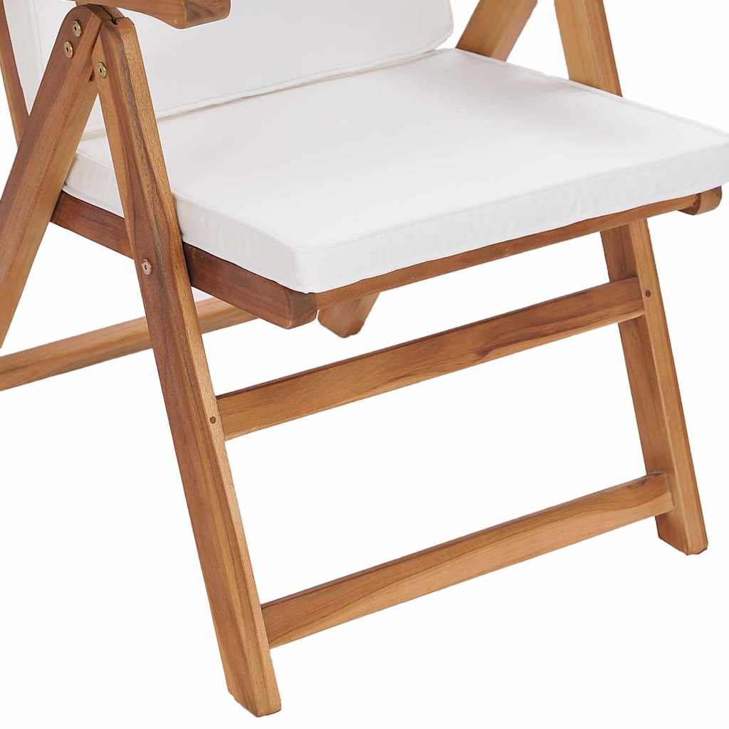 Vrtna stolica 8 pcs Smeđa i bijela 57 x 71,5 x 104 cm