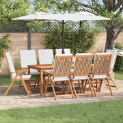 Vrtna stolica 8 pcs Smeđa i bijela 57 x 71,5 x 104 cm