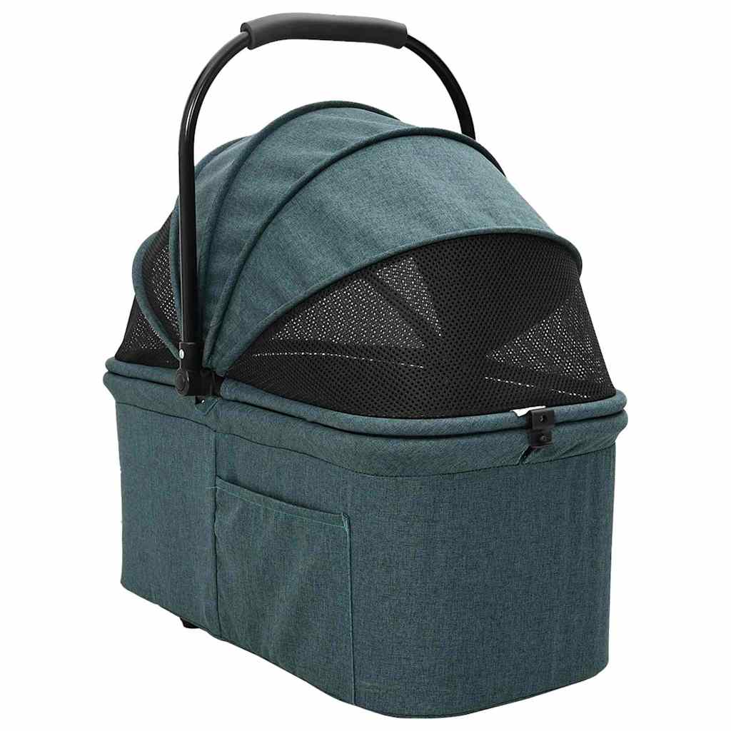Sklopiva kolica za kućne ljubimce Zelena 78 x 54 x 101 cm
