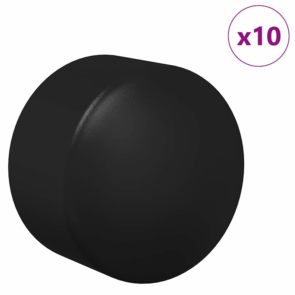 Kapice za odbojkašku stolicu 10 pcs Crna 1,9 x 1,9 x 1,6 cm PP